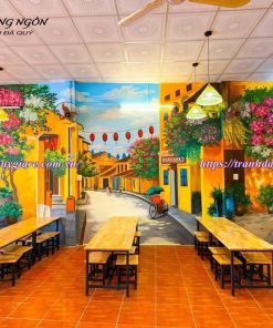 Vẽ tranh tường quán cafe, trà sữa, trà chanh