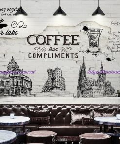Vẽ tranh tường quán cafe, trà sữa, trà chanh