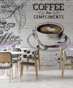 Vẽ tranh tường quán cafe, trà sữa, trà chanh