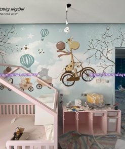 Vẽ tranh tường quán cafe, trà sữa, trà chanh