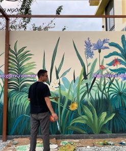 Vẽ tranh tường quán cafe, trà sữa, trà chanh