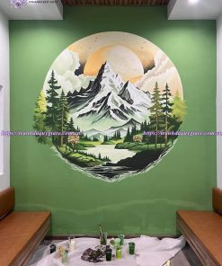 Vẽ tranh tường quán cafe, trà sữa, trà chanh