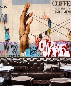 Vẽ tranh tường quán cafe, trà sữa, trà chanh
