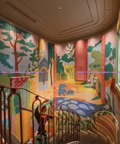 Vẽ tranh tường quán cafe, trà sữa, trà chanh