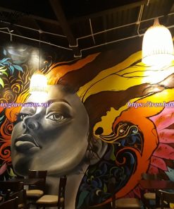 Vẽ tranh tường quán cafe, trà sữa, trà chanh
