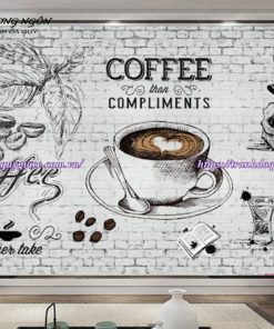Vẽ tranh tường quán cafe, trà sữa, trà chanh