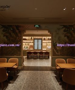 Vẽ tranh tường quán cafe, trà sữa, trà chanh