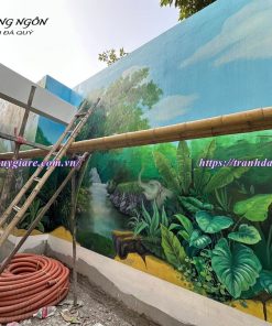 Vẽ tranh tường quán cafe, trà sữa, trà chanh