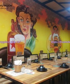 vẽ tranh tường quán nhậu, quán bia (Beer)