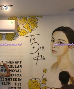 Vẽ Tranh Tường Spa, thẩm mỹ viện