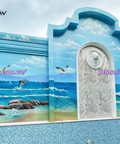 vẽ tranh tường tại trường THCS và THPT