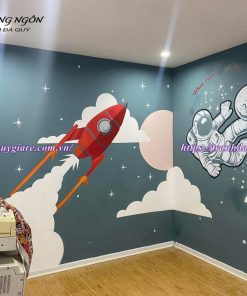 vẽ tranh tường tại trường THCS và THPT