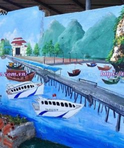 vẽ tranh tường tại trường THCS và THPT