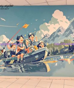 vẽ tranh tường tại trường THCS và THPT