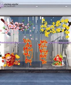 Vẽ Tranh Tường Trang Trí Ngày Tết