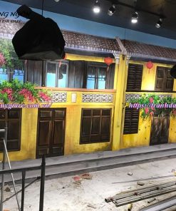 Vẽ Tranh Tường Trang Trí Ngày Tết