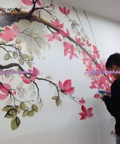 Vẽ Tranh Tường Trang Trí Ngày Tết