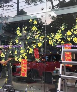 Vẽ Tranh Tường Trang Trí Ngày Tết