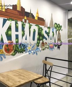 vẽ tranh tường văn phòng công ty