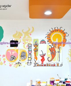vẽ tranh tường văn phòng công ty
