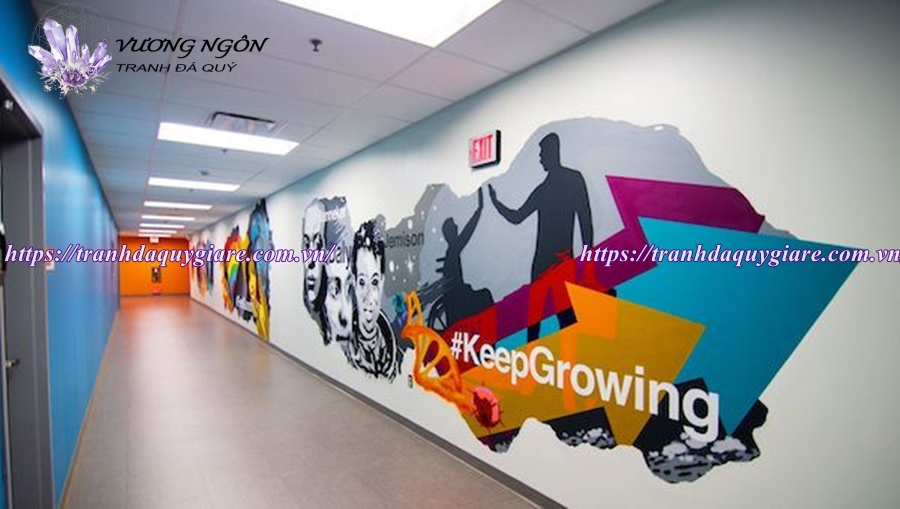 vẽ tranh tường văn phòng công ty
