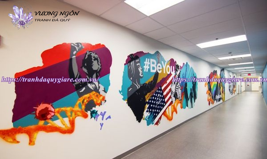 vẽ tranh tường văn phòng công ty