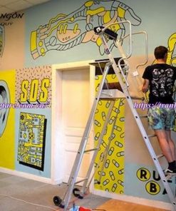 vẽ tranh tường văn phòng công ty